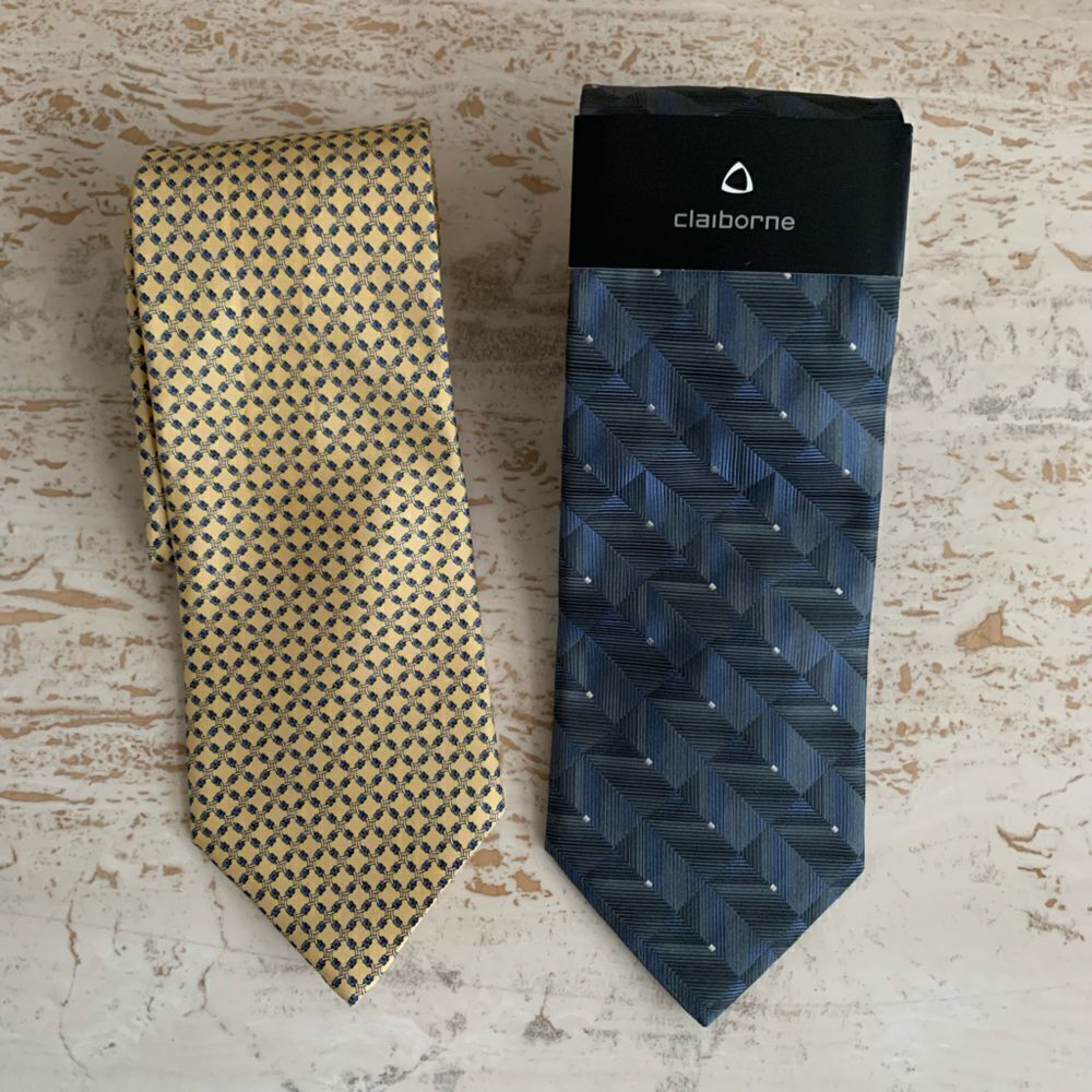 👔Set of 2NWT ties Brooks Baiscs Liz claiborne